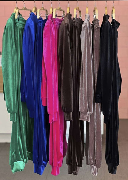 Glam Velour Track Suit