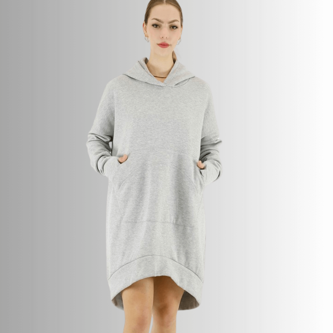 Camilla Cozy Fleece Tunic Length Hoodie