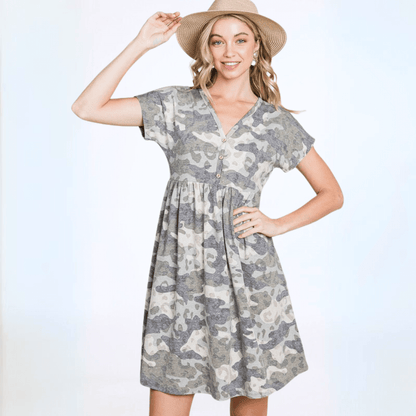 Camo Mini Dress Made in USA