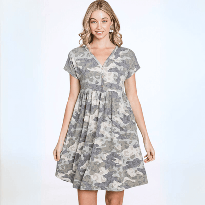 Camo Mini Dress Made in USA