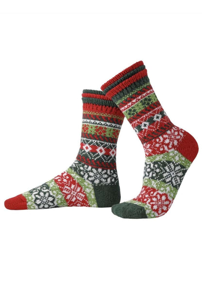 HOLLY Knitted Crew Socks Made in USA