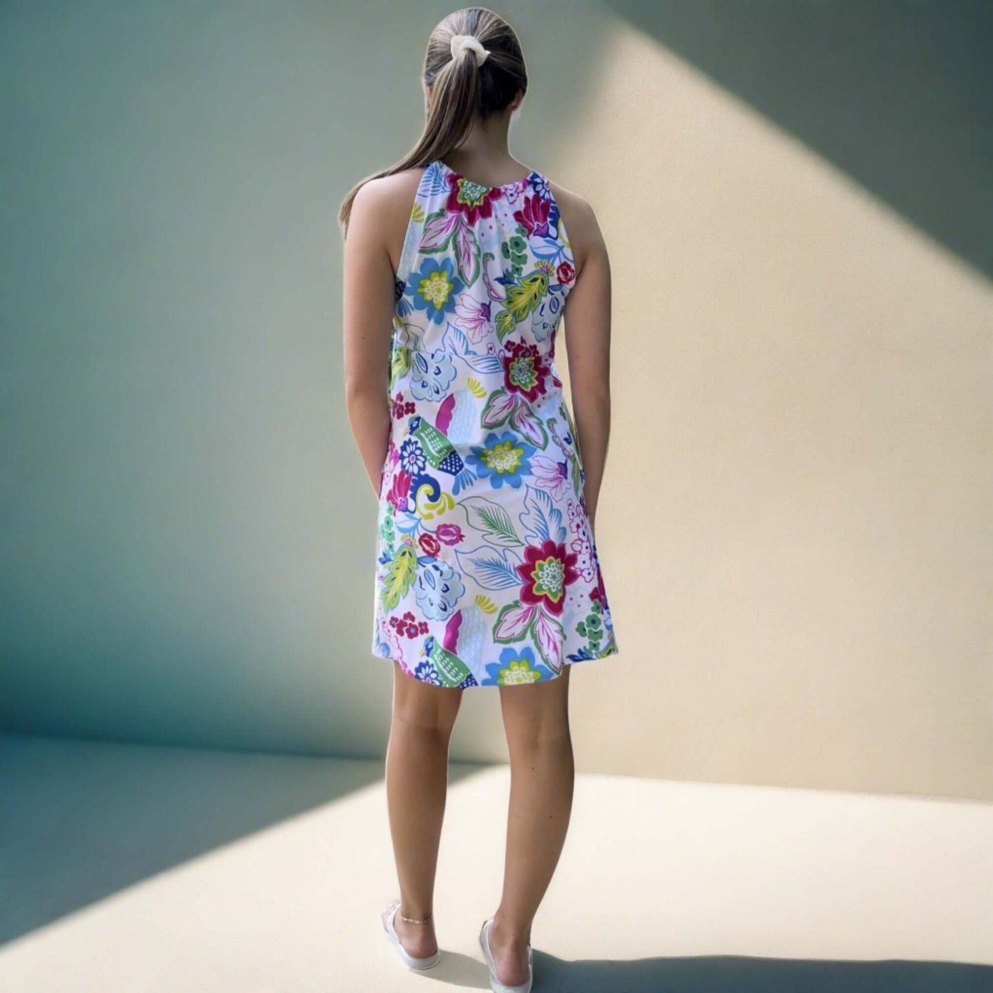 Charleston Dress in Paradise Print Made in USA
