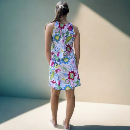 Charleston Dress in Paradise Print Made in USA
