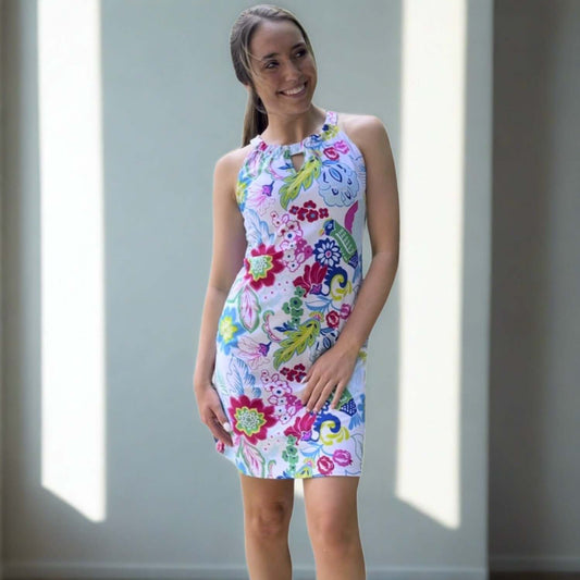 Charleston Dress in Paradise Print Made in USA