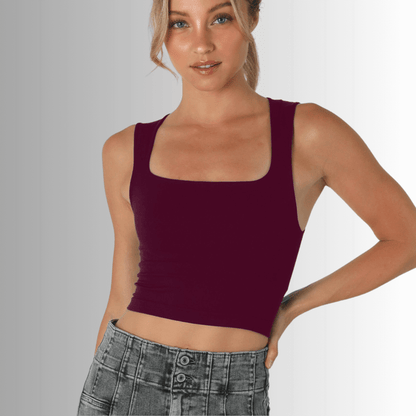 Nikibiki Clean Line Square Neck Bra Top Made in USA