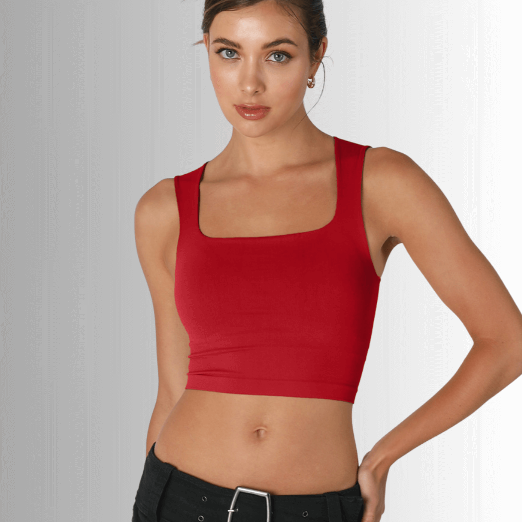 Nikibiki Clean Line Square Neck Bra Top Made in USA