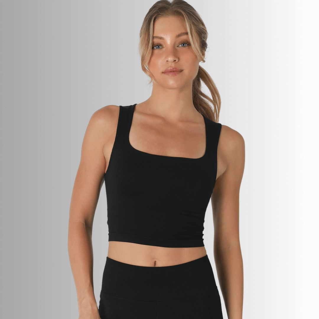 Nikibiki Clean Line Square Neck Bra Top Made in USA