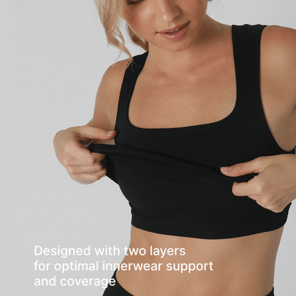 Nikibiki Clean Line Square Neck Bra Top Made in USA