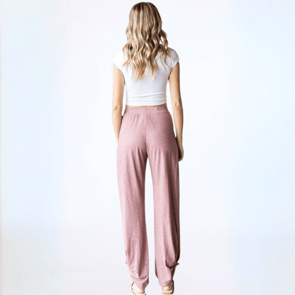 Boho Vibes Tie Hem Pants Made in USA