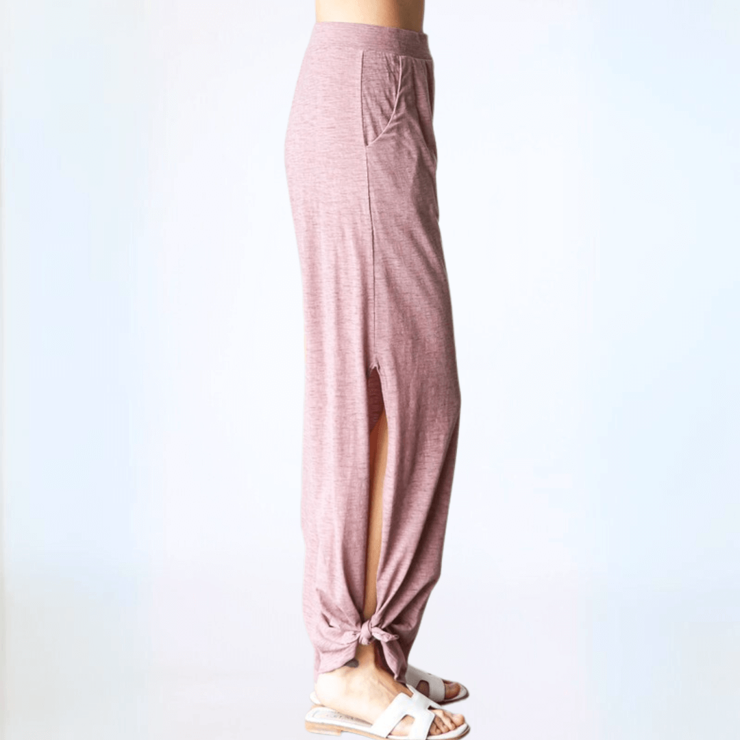 Boho Vibes Tie Hem Pants Made in USA