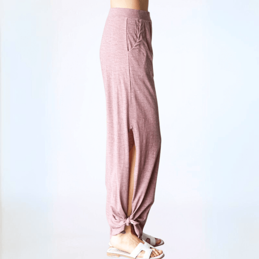 Boho Vibes Tie Hem Pants Made in USA