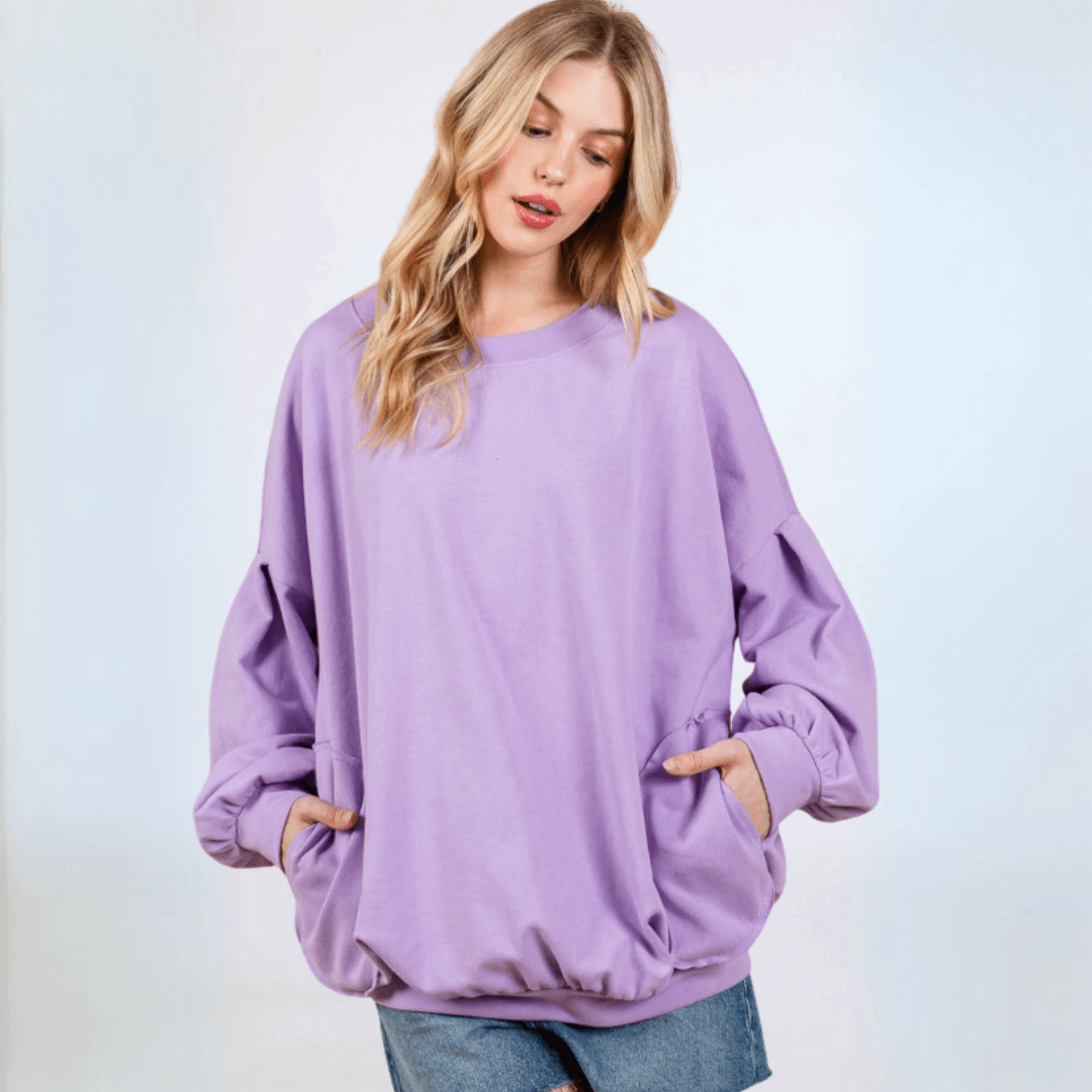 Cozy Convenient Pocket Sweatshirt Made in USA