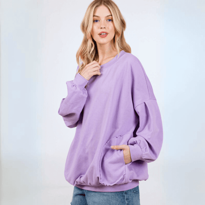 Cozy Convenient Pocket Sweatshirt Made in USA