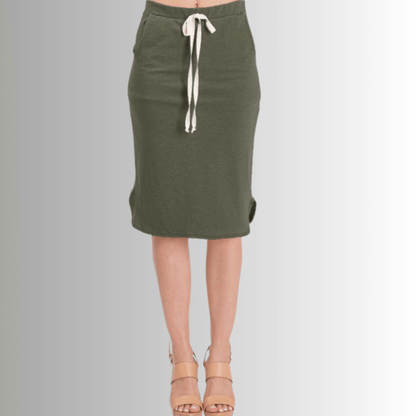 Casual Cotton Skirt Made in USA