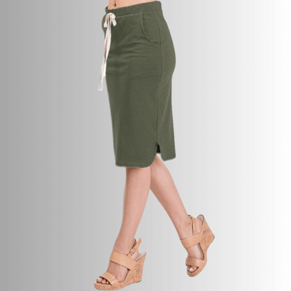 Casual Cotton Skirt Made in USA