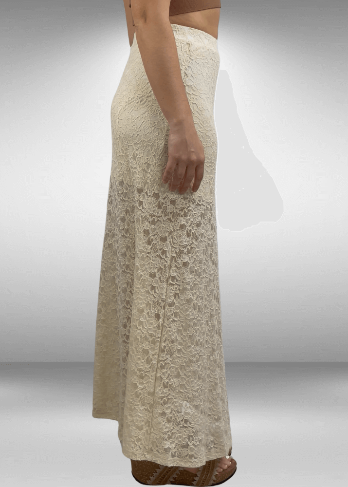 Yellowstone Leopard Lace Maxi Skirt