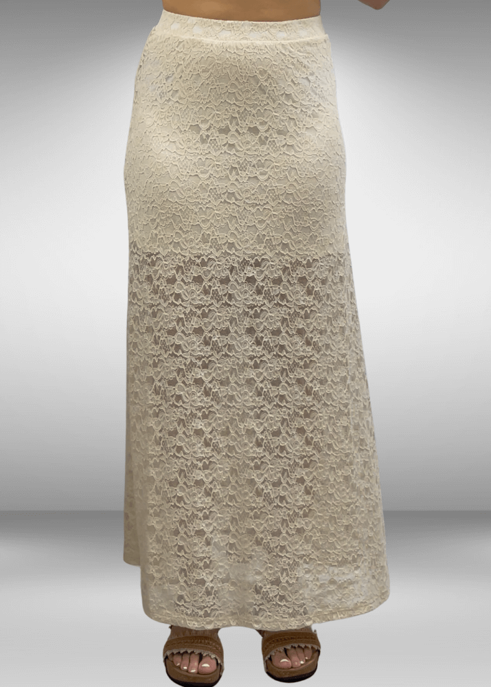 Yellowstone Leopard Lace Maxi Skirt