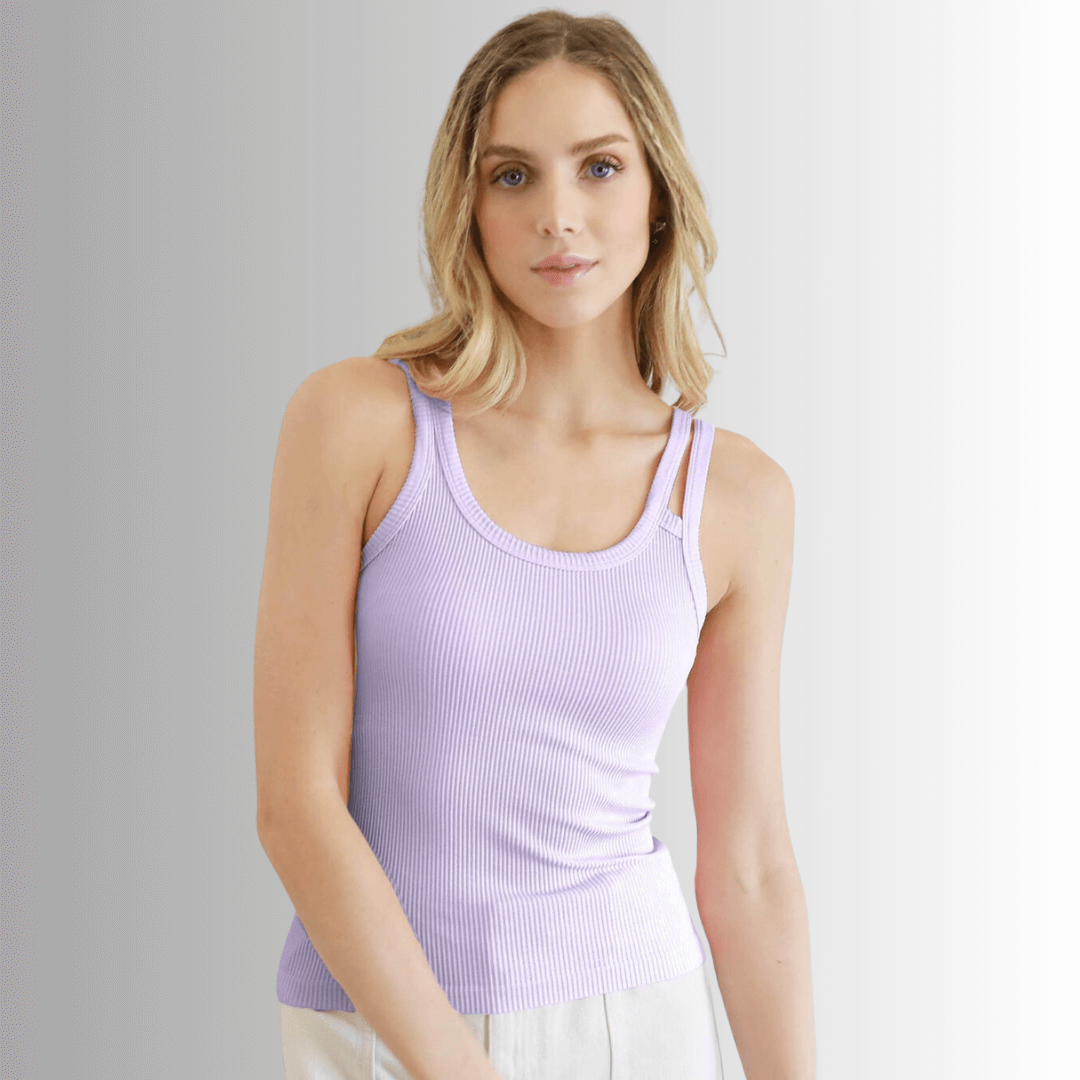 Nikibiki Double Strap Tank Top in Orchid