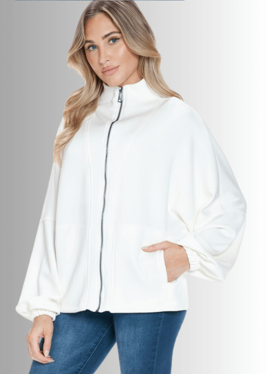 Dream Zip Up Jacket with Scuba Soft Fabric