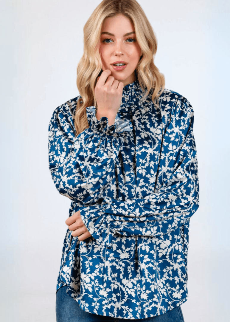 Hannah Top Smocked Neck Top