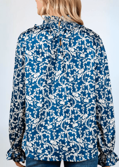 Hannah Top Smocked Neck Top