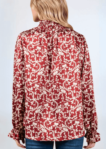 Hannah Top Smocked Neck Top