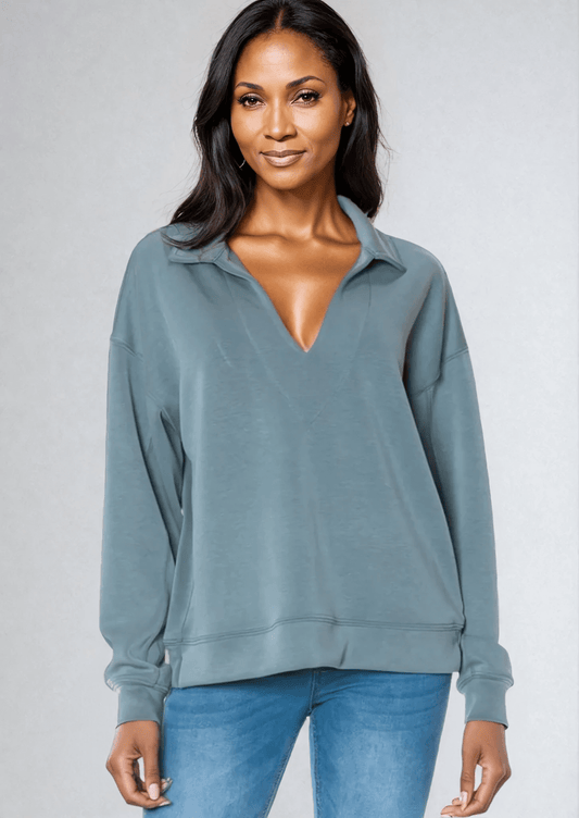 Elle Dreamy Soft V-Neck Pullover