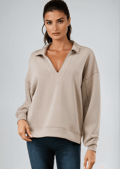 Elle Dreamy Soft V-Neck Pullover
