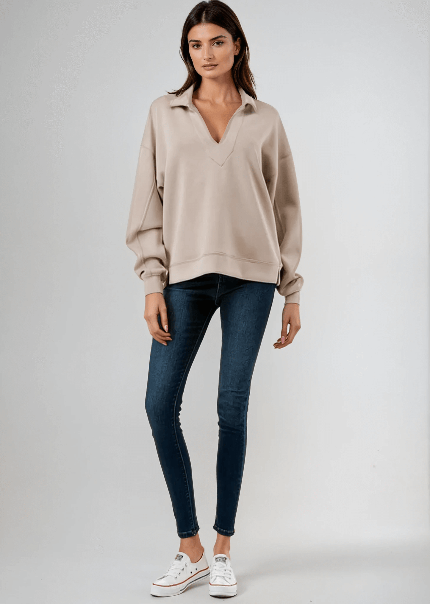 Elle Dreamy Soft V-Neck Pullover