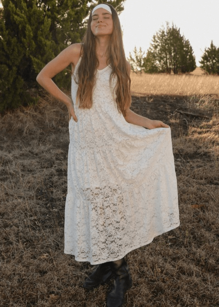Evelyn Boho Lace Maxi Dress