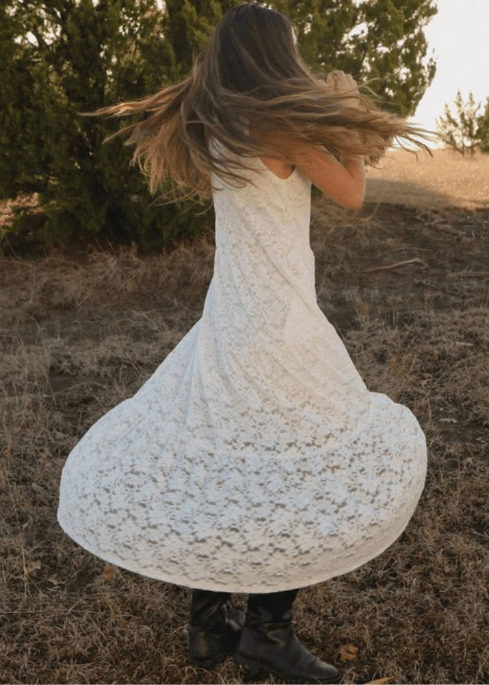 Evelyn Boho Lace Maxi Dress