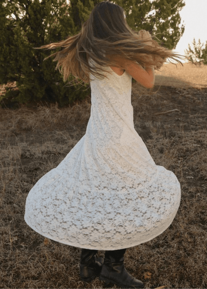 Evelyn Boho Lace Maxi Dress