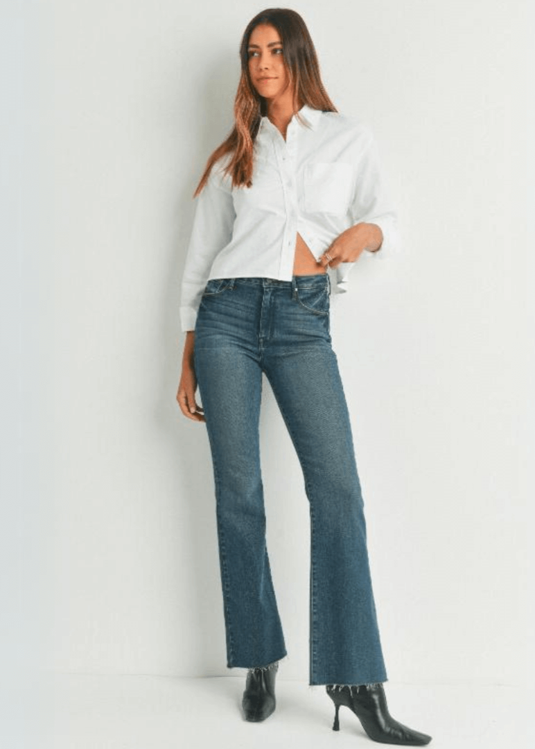 The Fall Flare Denim Jeans Made in USA