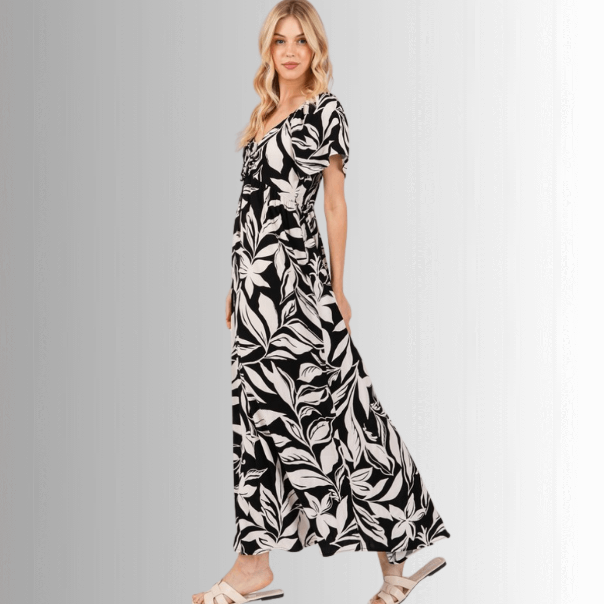 A Bit of Flare Maxi Dress