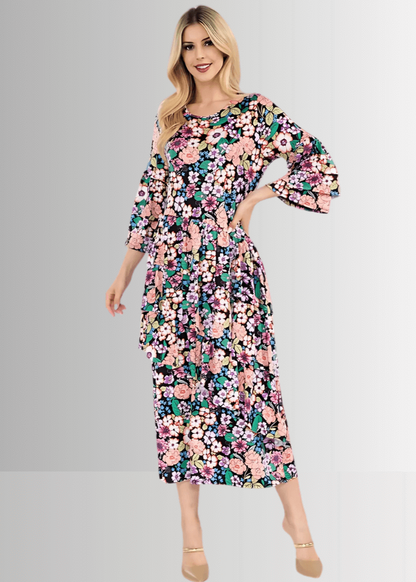 Blooming Sensation Floral Dress