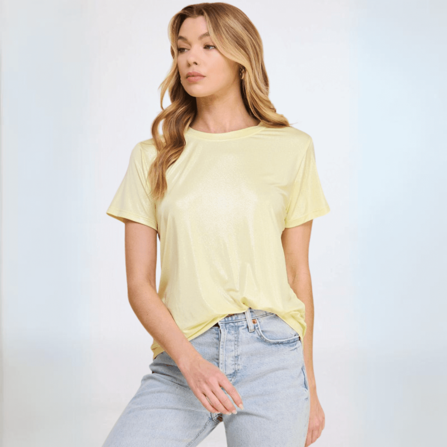 Shiny Foil Tee Made in USA