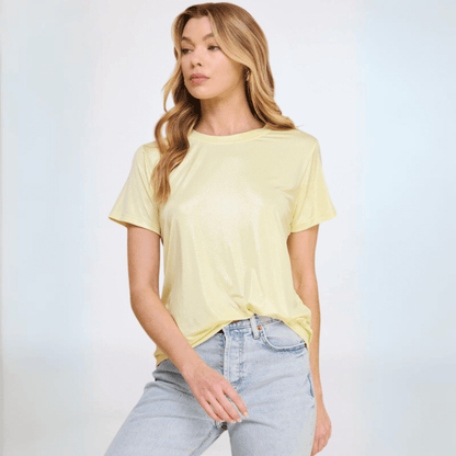 Shiny Foil Tee Made in USA