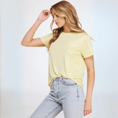 Shiny Foil Tee Made in USA