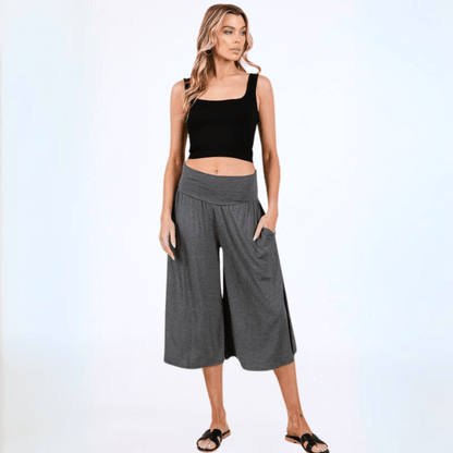 Wide Leg Gaucho Short Pants Made in USA