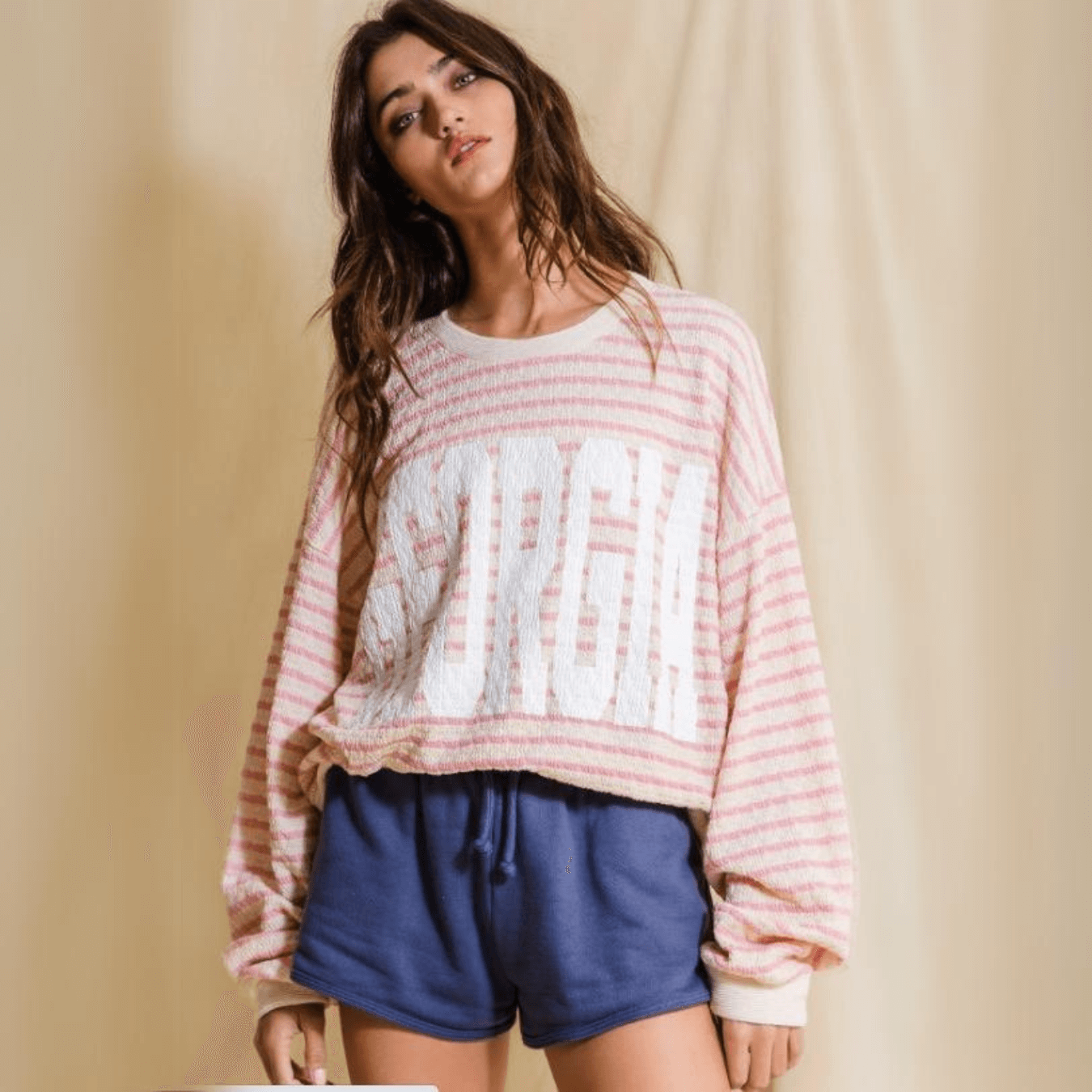 Graphic GEORGIA Oversized Sweatshirt Made in USA