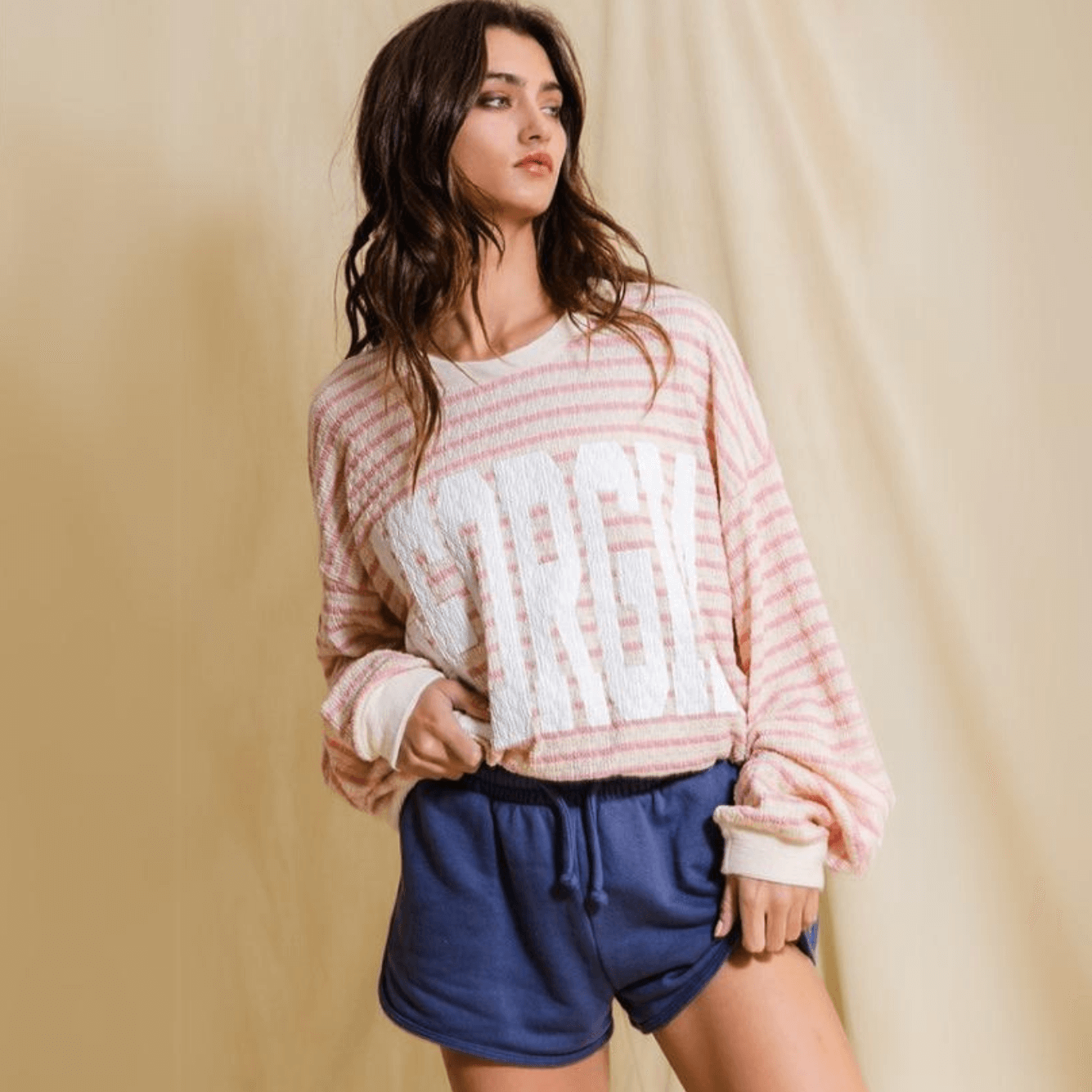 Graphic GEORGIA Oversized Sweatshirt Made in USA