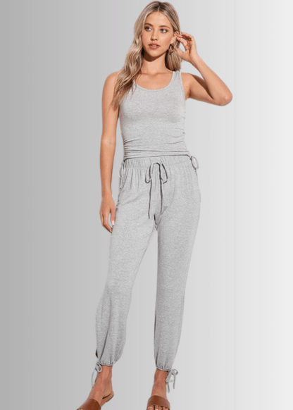 Tank and Jogger 2 Piece Set in Gray