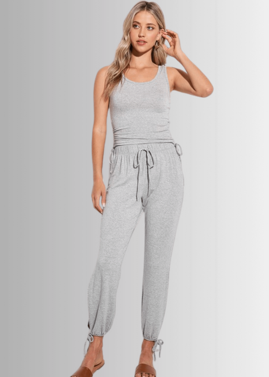 Tank and Jogger 2 Piece Set in Gray