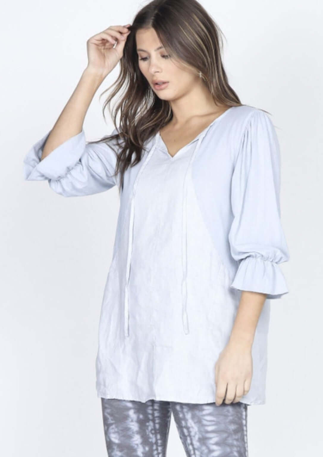 Oh My Fabric Luxury Soft Tunic with Side Pockets Made in USA