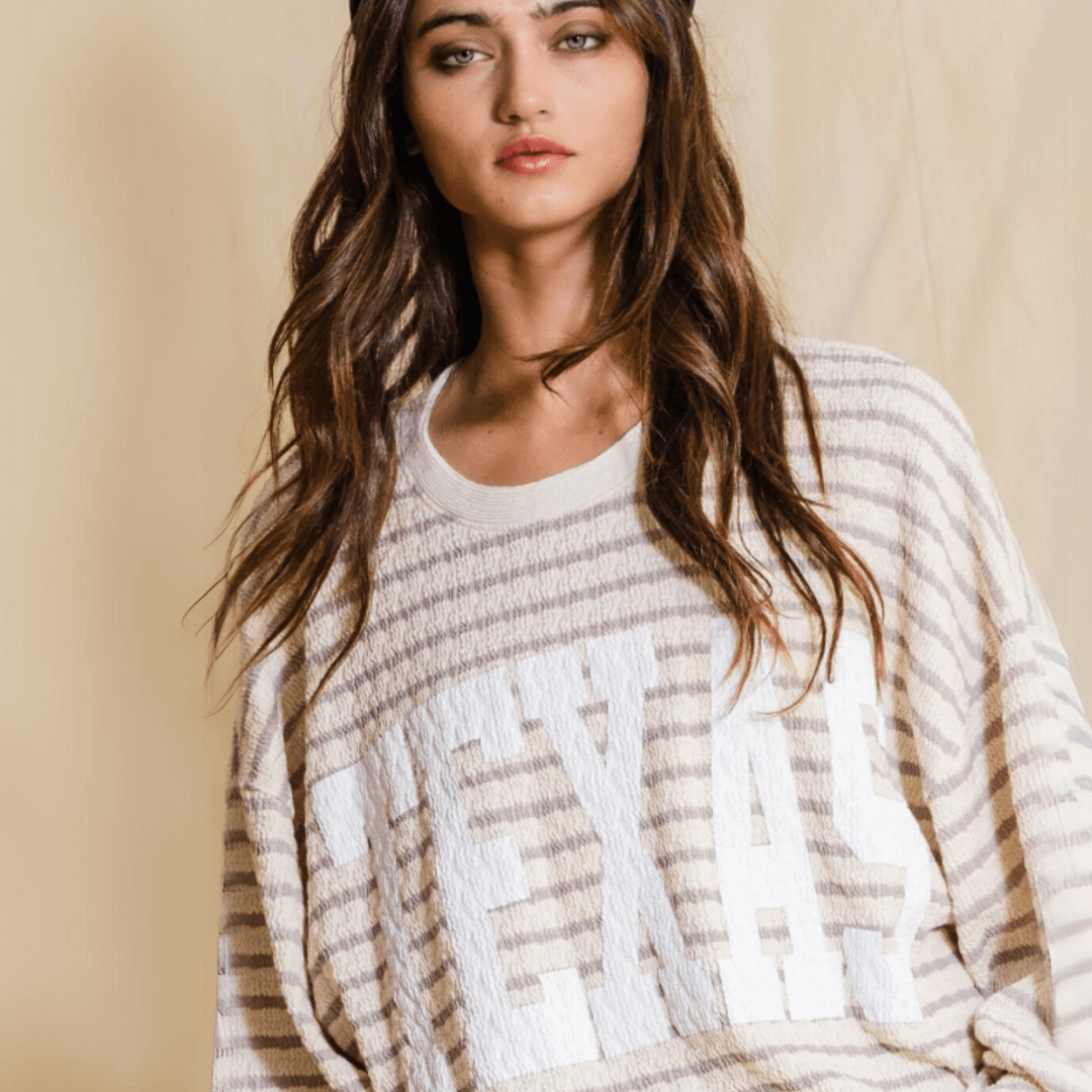 Graphic TEXAS Oversized Sweatshirt Made in USA