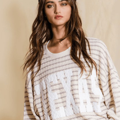 Graphic TEXAS Oversized Sweatshirt Made in USA