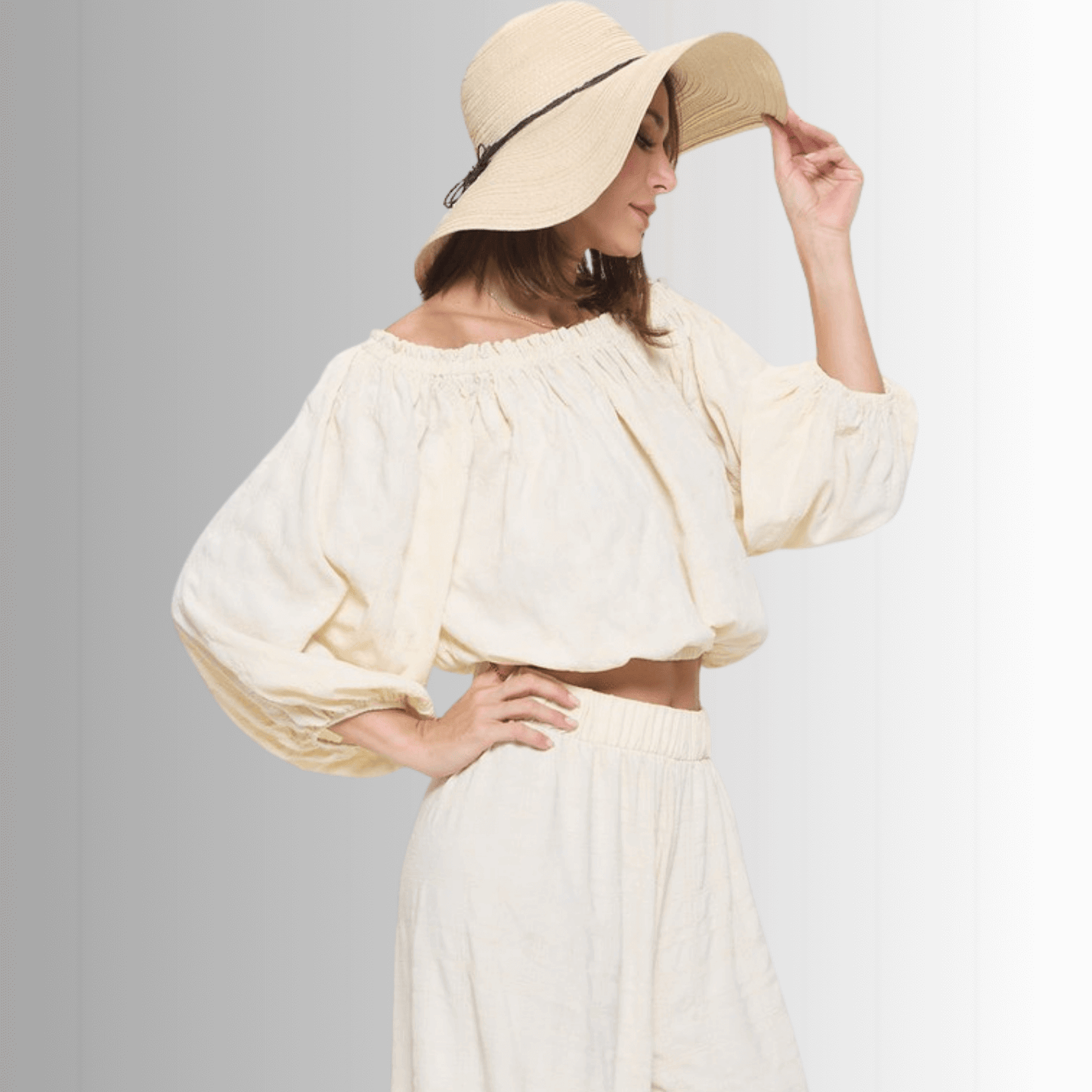 Hamptons Textured Cropped Top