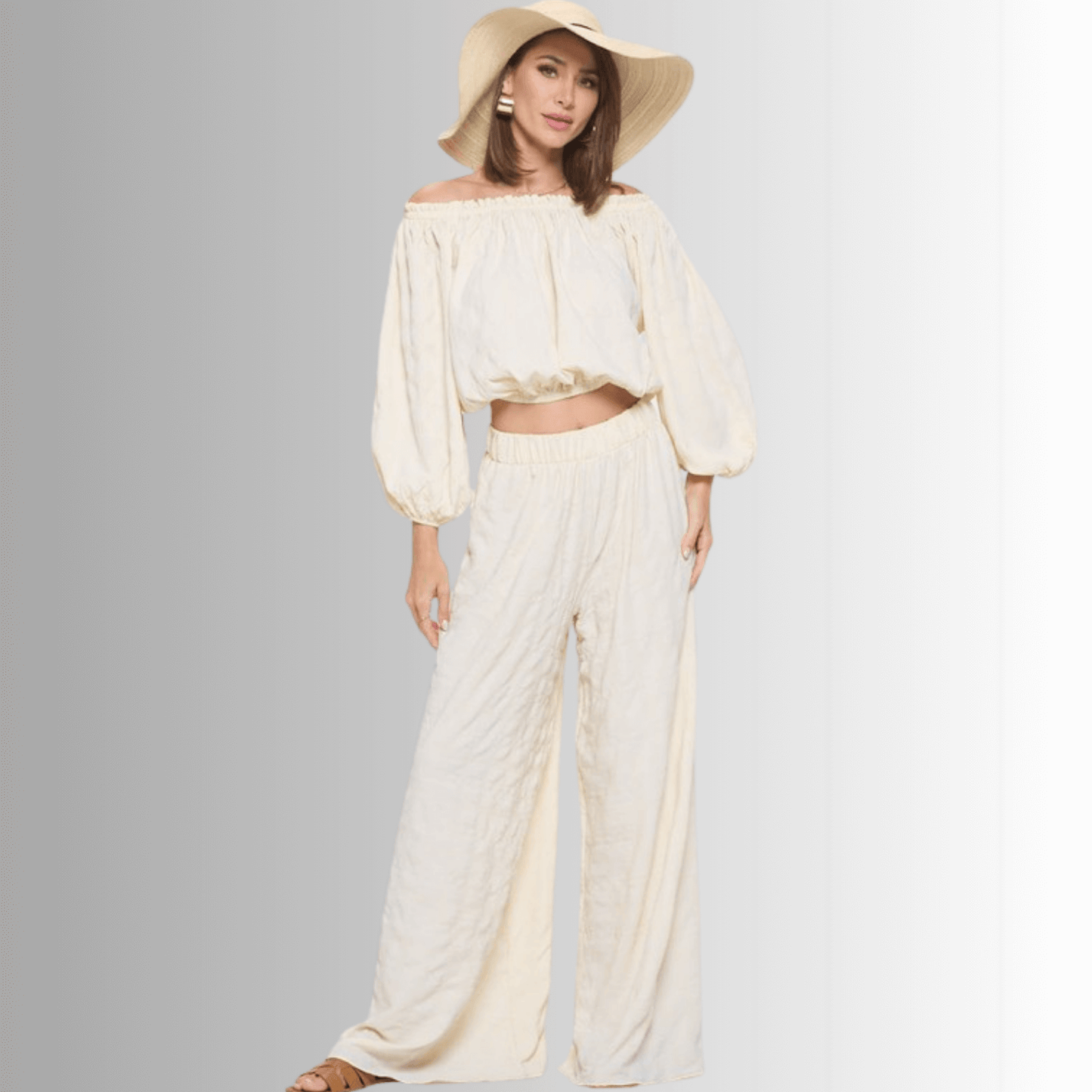 Hamptons Textured Palazzo Pants