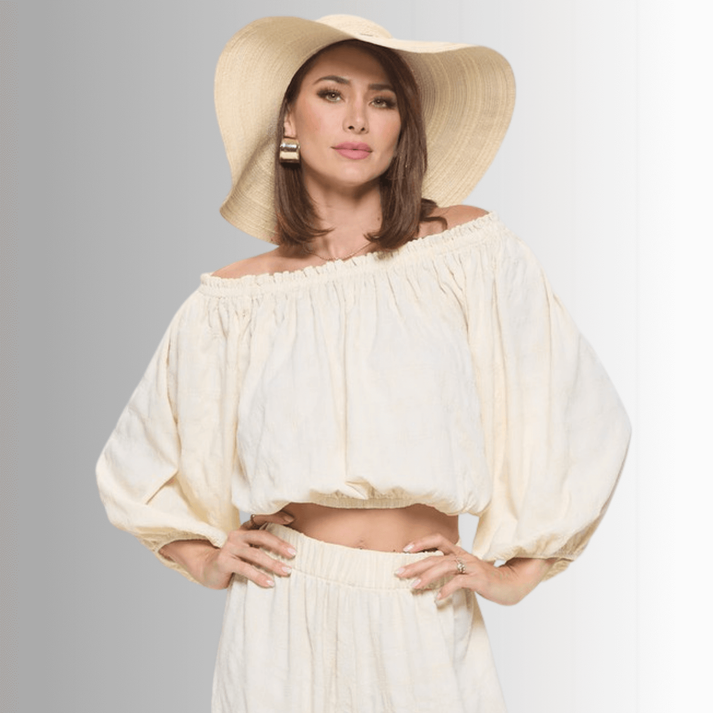 Hamptons Textured Cropped Top