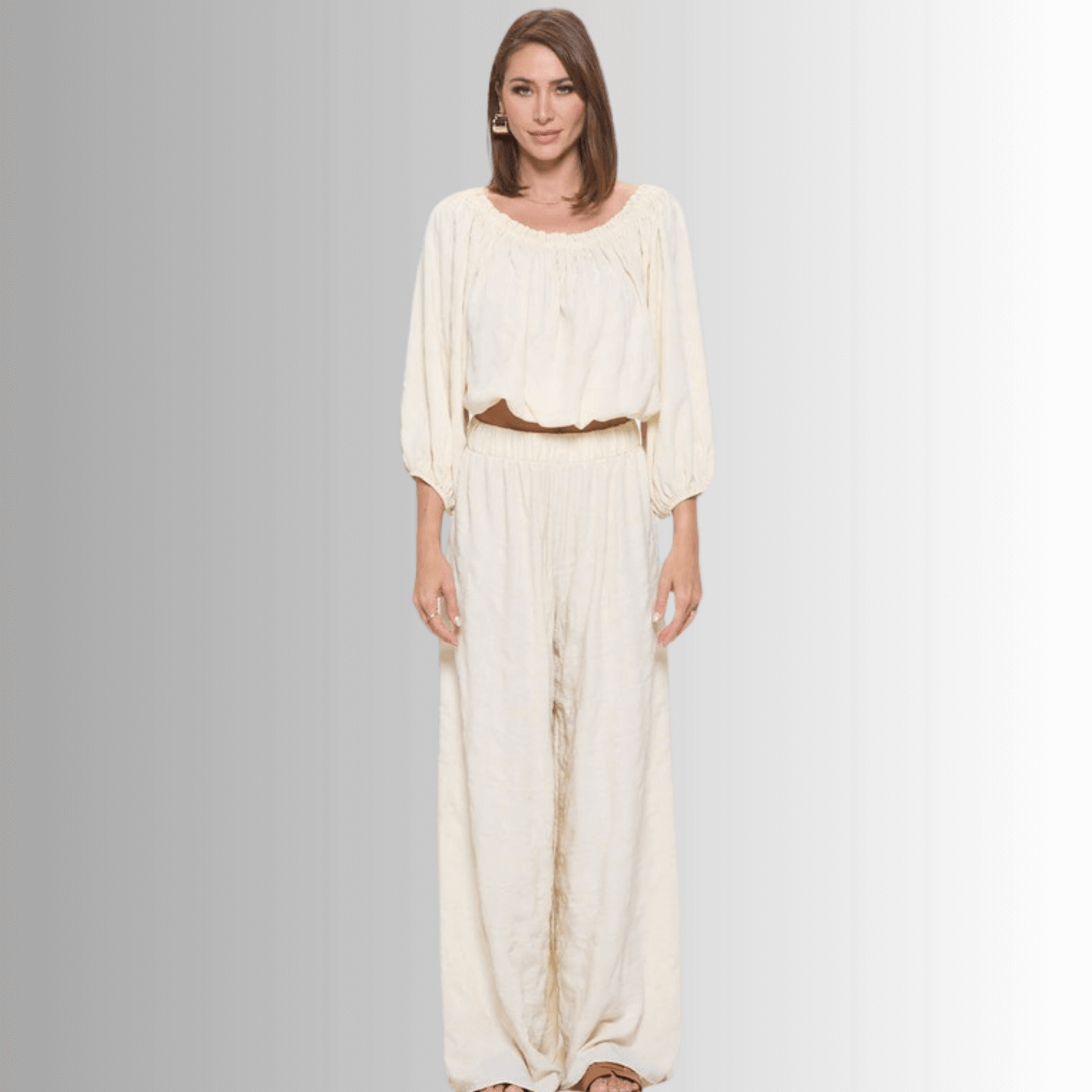 Hamptons Textured Palazzo Pants